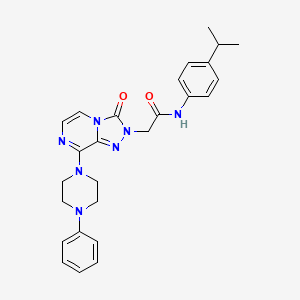 molecular formula C26H29N7O2 B2398566 2-(2-氯苯基)-5-{[3-(3-甲基苯基)-1,2,4-恶二唑-5-基]甲基}吡唑并[1,5-d][1,2,4]三嗪-4(5H)-酮 CAS No. 1251695-32-5
