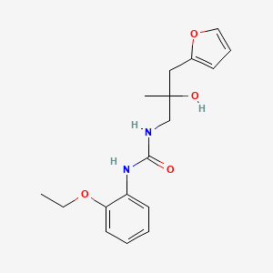 molecular formula C17H22N2O4 B2398567 1-(2-乙氧基苯基)-3-(3-(呋喃-2-基)-2-羟基-2-甲基丙基)脲 CAS No. 1795301-75-5