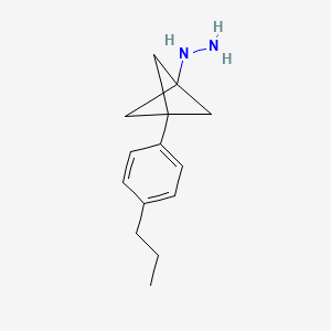 [3-(4-Propylphenyl)-1-bicyclo[1.1.1]pentanyl]hydrazine