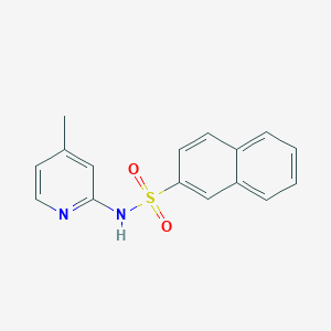 molecular formula C16H14N2O2S B239859 N-(4-methylpyridin-2-yl)naphthalene-2-sulfonamide 