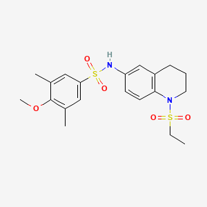 N-(1-(ethylsulfonyl)-1,2,3,4-tetrahydroquinolin-6-yl)-4-methoxy-3,5-dimethylbenzenesulfonamide