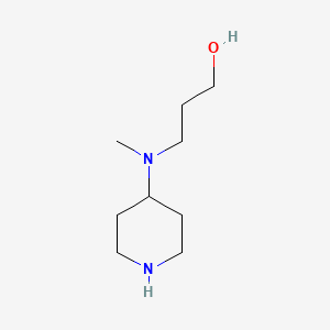 molecular formula C9H20N2O B2398597 3-[Methyl(piperidin-4-yl)amino]propan-1-ol CAS No. 793660-70-5