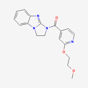 (2,3-dihydro-1H-benzo[d]imidazo[1,2-a]imidazol-1-yl)(2-(2-methoxyethoxy)pyridin-4-yl)methanone