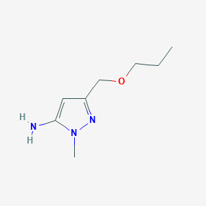 molecular formula C8H15N3O B2398601 1-methyl-3-(propoxymethyl)-1H-pyrazol-5-amine CAS No. 1856046-41-7