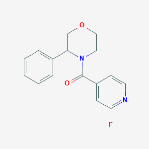 molecular formula C16H15FN2O2 B2398614 (2-Fluoropyridin-4-yl)-(3-phenylmorpholin-4-yl)methanone CAS No. 1436229-47-8
