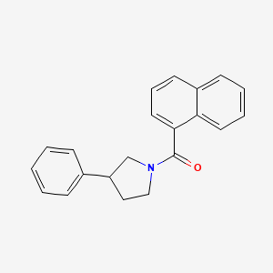 molecular formula C21H19NO B2398616 Naphthalen-1-yl(3-phenylpyrrolidin-1-yl)methanone CAS No. 1207042-96-3