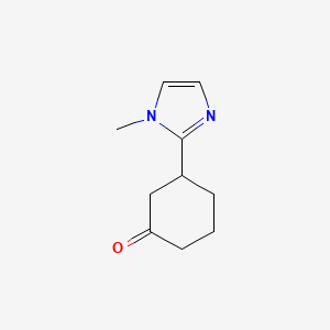 molecular formula C10H14N2O B2398656 3-(1-methyl-1H-imidazol-2-yl)cyclohexan-1-one CAS No. 1343342-67-5