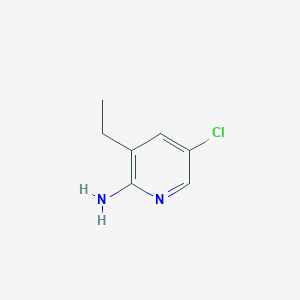 molecular formula C7H9ClN2 B2398678 5-氯-3-乙基吡啶-2-胺 CAS No. 1314514-86-7
