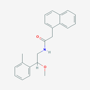 N-(2-methoxy-2-(o-tolyl)ethyl)-2-(naphthalen-1-yl)acetamide