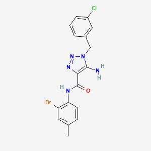 molecular formula C17H15BrClN5O B2398719 5-amino-N-(2-bromo-4-methylphenyl)-1-(3-chlorobenzyl)-1H-1,2,3-triazole-4-carboxamide CAS No. 899736-80-2
