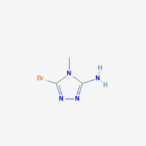 molecular formula C3H5BrN4 B2398747 5-Bromo-4-methyl-4H-1,2,4-triazol-3-amine CAS No. 1779910-91-6