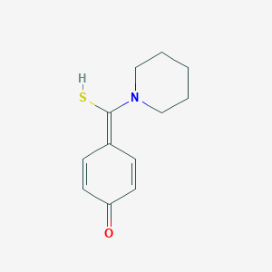 molecular formula C12H15NOS B239875 4-[piperidin-1-yl(sulfanyl)methylidene]cyclohexa-2,5-dien-1-one 