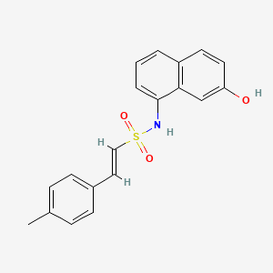 molecular formula C19H17NO3S B2398755 (E)-N-(7-羟基萘-1-基)-2-(4-甲基苯基)乙烯磺酰胺 CAS No. 1798394-64-5