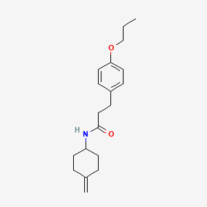 molecular formula C19H27NO2 B2398762 N-(4-methylidenecyclohexyl)-3-(4-propoxyphenyl)propanamide CAS No. 2097930-57-7