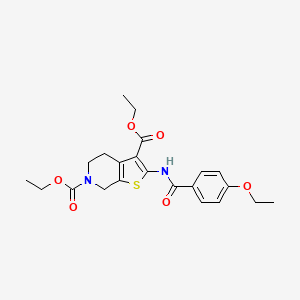 diethyl 2-(4-ethoxybenzamido)-4,5-dihydrothieno[2,3-c]pyridine-3,6(7H)-dicarboxylate