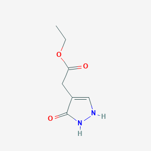 molecular formula C7H10N2O3 B2398782 乙酸(3-羟基-1H-吡唑-4-基)酯 CAS No. 890095-13-3