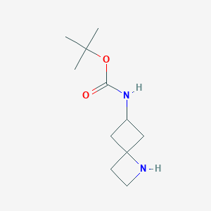 molecular formula C11H20N2O2 B2398788 6-(Boc-氨基)-1-氮杂螺[3.3]庚烷 CAS No. 1638767-75-5