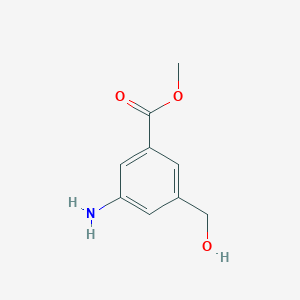 molecular formula C9H11NO3 B239881 Methyl 3-amino-5-(hydroxymethyl)benzoate CAS No. 199536-04-4