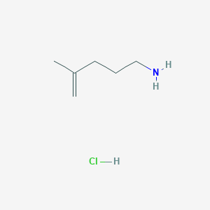 molecular formula C6H14ClN B2398810 4-Methylpent-4-en-1-amine;hydrochloride CAS No. 2137758-05-3