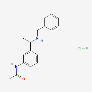 N-{3-[1-(benzylamino)ethyl]phenyl}acetamide hydrochloride