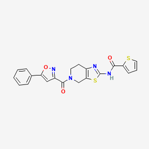 N-(5-(5-phenylisoxazole-3-carbonyl)-4,5,6,7-tetrahydrothiazolo[5,4-c]pyridin-2-yl)thiophene-2-carboxamide