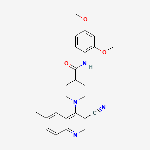 5-bromo-2-{[4-(3,5-dimethoxybenzoyl)piperazin-1-yl]carbonyl}-1H-indole