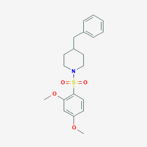 molecular formula C20H25NO4S B239883 4-Benzyl-1-[(2,4-dimethoxyphenyl)sulfonyl]piperidine 