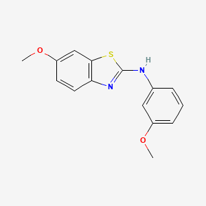 6-methoxy-N-(3-methoxyphenyl)-1,3-benzothiazol-2-amine