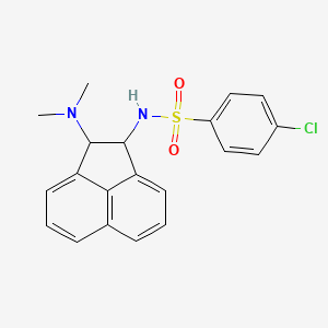 4-Chloro-N-(2-dimethylamino-acenaphthen-1-yl)-benzenesulfonamide