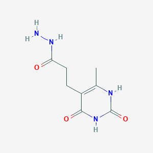3-(6-Methyl-2,4-dioxo-1,2,3,4-tetrahydropyrimidin-5-yl)propanehydrazide