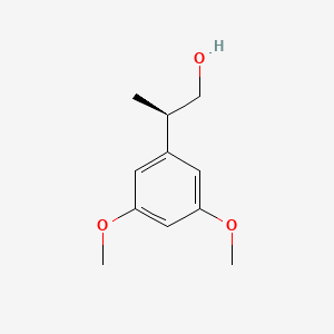 molecular formula C11H16O3 B2398849 (2R)-2-(3,5-Dimethoxyphenyl)propan-1-ol CAS No. 2248175-58-6