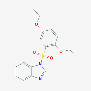 molecular formula C17H18N2O4S B239885 1-[(2,5-diethoxyphenyl)sulfonyl]-1H-benzimidazole 