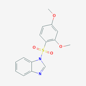 molecular formula C15H14N2O4S B239887 1-[(2,4-dimethoxyphenyl)sulfonyl]-1H-benzimidazole 