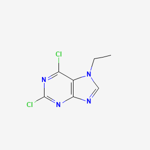 molecular formula C7H6Cl2N4 B2398878 2,6-dichloro-7-ethyl-7H-purine CAS No. 190654-80-9