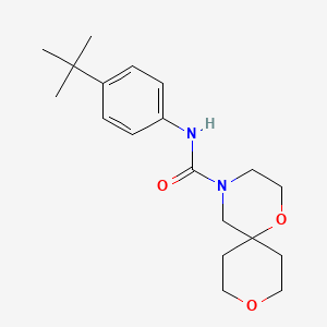 N-(4-(tert-butyl)phenyl)-1,9-dioxa-4-azaspiro[5.5]undecane-4-carboxamide