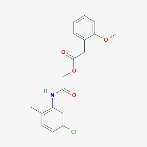 molecular formula C18H18ClNO4 B2398885 [2-(5-氯-2-甲基苯胺基)-2-氧代乙基] 2-(2-甲氧基苯基)乙酸酯 CAS No. 1794741-33-5