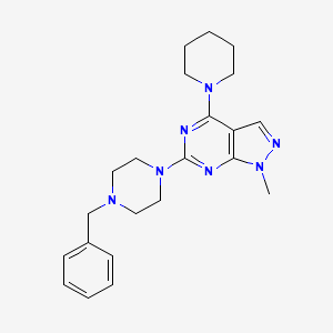 6-(4-benzylpiperazin-1-yl)-1-methyl-4-(piperidin-1-yl)-1H-pyrazolo[3,4-d]pyrimidine