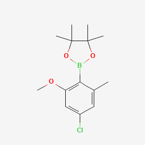 2-(4-Chloro-2-methoxy-6-methylphenyl)-4,4,5,5-tetramethyl-1,3,2-dioxaborolane