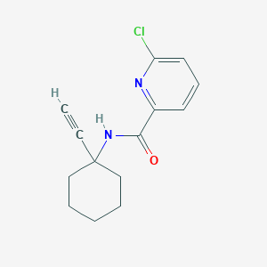 molecular formula C14H15ClN2O B2398912 6-chloro-N-(1-ethynylcyclohexyl)pyridine-2-carboxamide CAS No. 866008-84-6