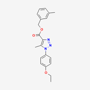 molecular formula C20H21N3O3 B2398918 3-methylbenzyl 1-(4-ethoxyphenyl)-5-methyl-1H-1,2,3-triazole-4-carboxylate CAS No. 946242-16-6