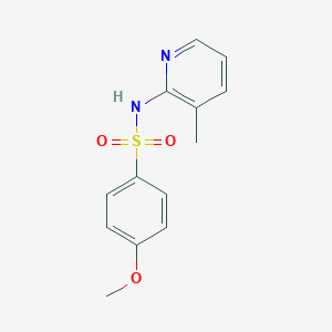 molecular formula C13H14N2O3S B239892 4-methoxy-N-(3-methyl-2-pyridinyl)benzenesulfonamide 