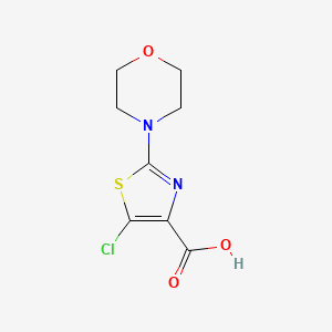 molecular formula C8H9ClN2O3S B2398921 5-Chloro-2-morpholinothiazole-4-carboxylic acid CAS No. 1403568-17-1