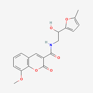 N-(2-hydroxy-2-(5-methylfuran-2-yl)ethyl)-8-methoxy-2-oxo-2H-chromene-3-carboxamide