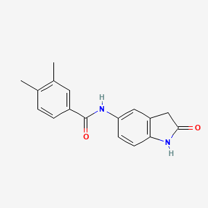 3,4-dimethyl-N-(2-oxoindolin-5-yl)benzamide