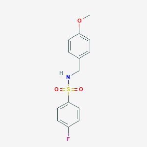 molecular formula C14H14FNO3S B239893 4-fluoro-N-(4-methoxybenzyl)benzenesulfonamide 
