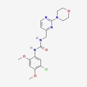 1-(5-Chloro-2,4-dimethoxyphenyl)-3-((2-morpholinopyrimidin-4-yl)methyl)urea