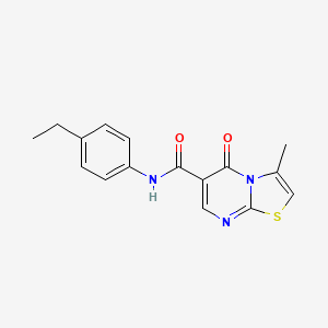 N-(4-ethylphenyl)-3-methyl-5-oxo-[1,3]thiazolo[3,2-a]pyrimidine-6-carboxamide