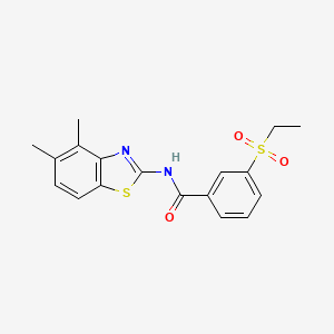 N-(4,5-dimethylbenzo[d]thiazol-2-yl)-3-(ethylsulfonyl)benzamide