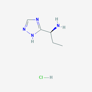 (1S)-1-(1H-1,2,4-Triazol-5-yl)propan-1-amine;hydrochloride