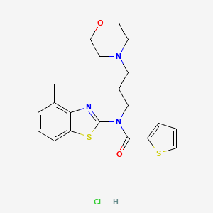 N-(4-methylbenzo[d]thiazol-2-yl)-N-(3-morpholinopropyl)thiophene-2-carboxamide hydrochloride